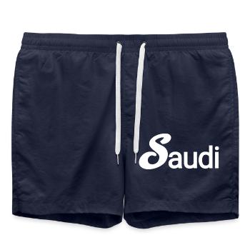 Saoudien - Short de bain - bleu marine - Devant - AI Model Male 185 light (185cm)