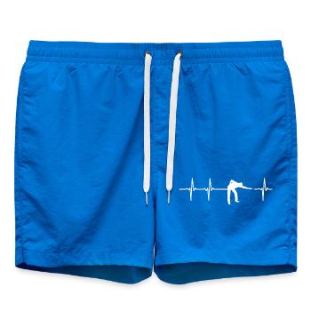 Herzschlag Billard Pool 8 Geschenk - Badeshorts - Cobalt blue - Vorne