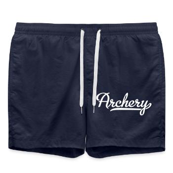 tir à l'arc - Short de bain - bleu marine - Devant - AI Model Male 185 light (185cm)