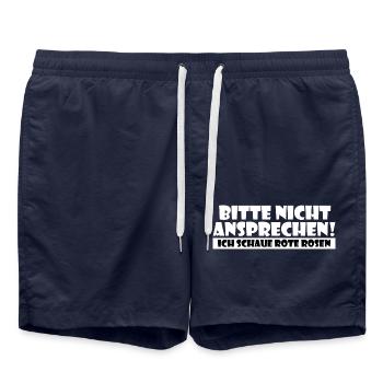 Fernseheule Telenovela Rote Rosen - Badeshorts - French Navy - Vorne - AI Model Male 185 light (185cm)