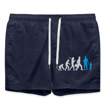 Jeune Papa Evolution Enfant - Short de bain - bleu marine - Devant - AI Model Male 185 light (185cm)