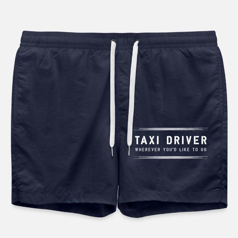 taxi driver chauffeur driver - Swim Trunks - french navy