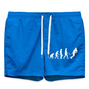 Hockeyspieler Hockey Unihockey Geschenk Feldhockey - Badeshorts - Cobalt blue - Vorne