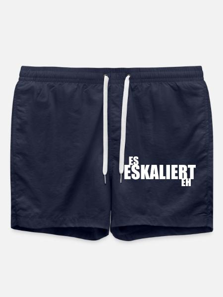 Es eskaliert eh - Badeshorts - French Navy