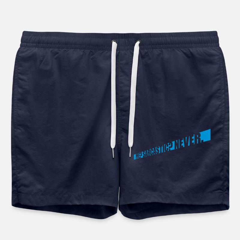 me sarcastic never quote - Swim Trunks - french navy