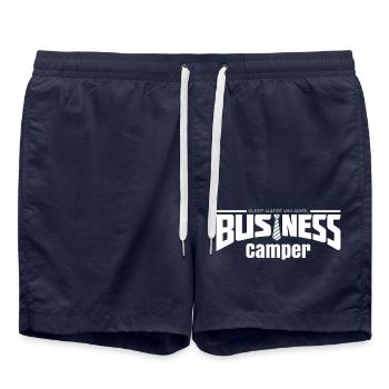 Business Camper - dormez là où vous travaillez - Short de bain - bleu marine - Devant - AI Model Male 185 light (185cm)
