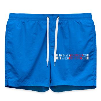 Séance d’entraînement Fitness Motivation Citation - Short de bain - cobalt blue - Devant