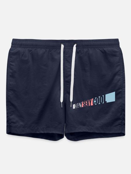 crazy sexy cool design - Swim Trunks - french navy