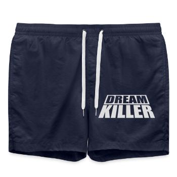 dream killer Pessimisten Zitat - Badeshorts - French Navy - Vorne - AI Model Male 185 light (185cm)