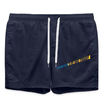 ne parler qu’au chien - Short de bain - bleu marine - Devant - AI Model Male 185 light (185cm)