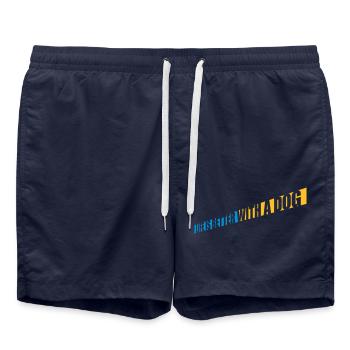 better with a dog - Swim Trunks - french navy - Front - AI Model Male 185 light (185cm)