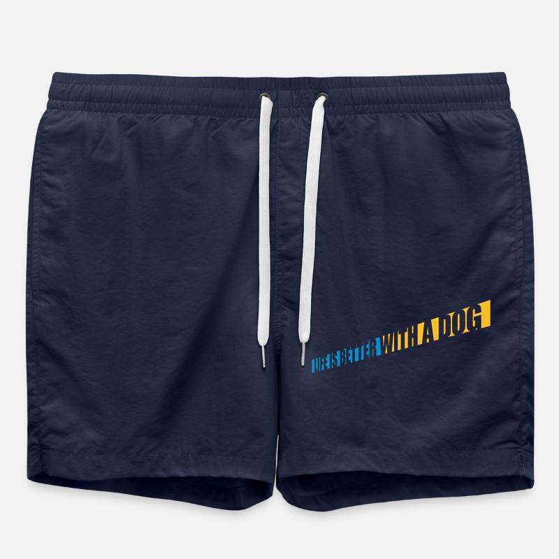 mieux avec un chien - Short de bain - bleu marine