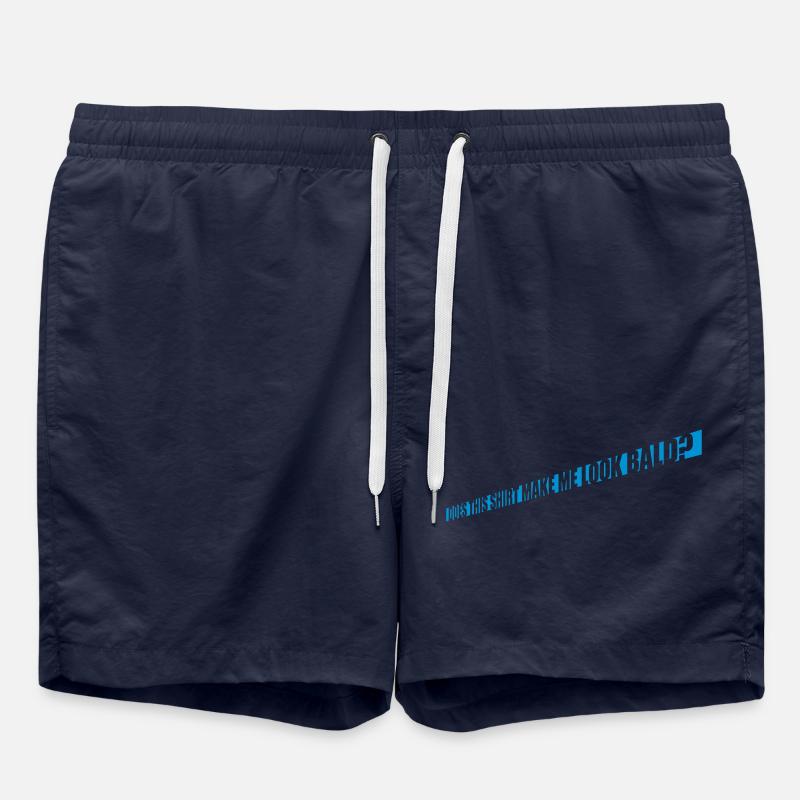 look soon citation de chemise - Short de bain - bleu marine