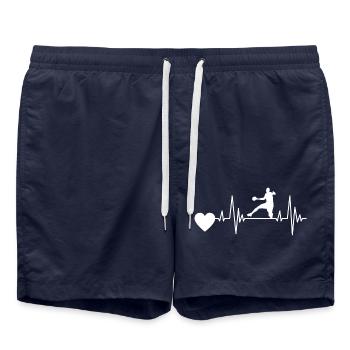 Joueur de handball Handball club Handballeur Handball - Short de bain - bleu marine - Devant - AI Model Male 185 light (185cm)