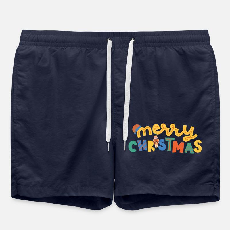 MERRY CHRISTMAS - Short de bain - bleu marine