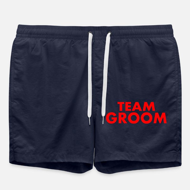 Team groom - Short de bain - bleu marine