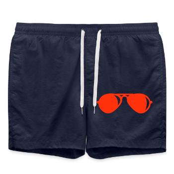 lunettes de soleil - Short de bain - bleu marine - Devant - AI Model Male 185 light (185cm)