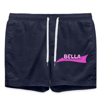 Bella comme prénom - Short de bain - bleu marine - Devant - AI Model Male 185 light (185cm)