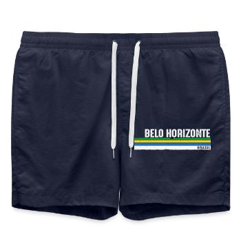 Retro Vintage Belo Horizonte - Celebrate - Swim Trunks - french navy - Front - AI Model Male 185 light (185cm)