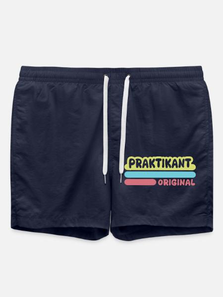 Intern as first name - Swim Trunks - french navy