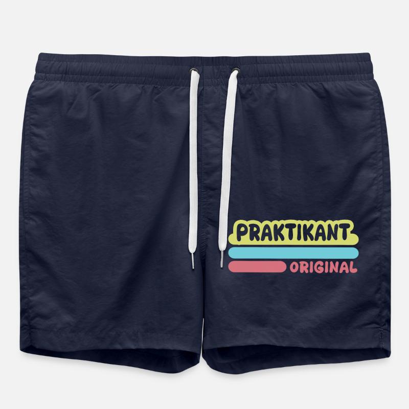 Intern as first name - Swim Trunks - french navy