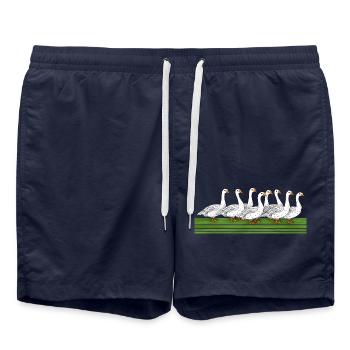 Geese - Swim Trunks - french navy - Front - AI Model Male 185 light (185cm)