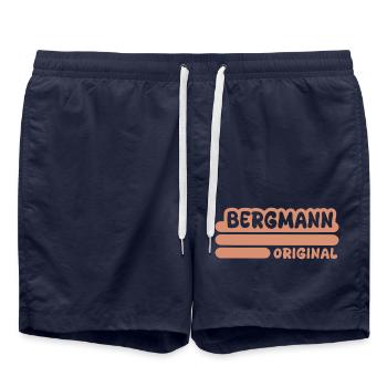 Gift for Miner - Swim Trunks - french navy - Front - AI Model Male 185 light (185cm)
