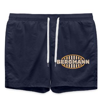 Job Miner - Swim Trunks - french navy - Front - AI Model Male 185 light (185cm)