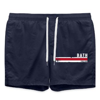 Bath Angleterre Vintage Retro Design pour l’histoire - Short de bain - bleu marine - Devant - AI Model Male 185 light (185cm)