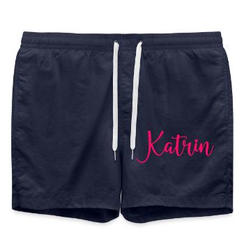 Nom de Katrin - Short de bain - bleu marine - Devant - AI Model Male 185 light (185cm)