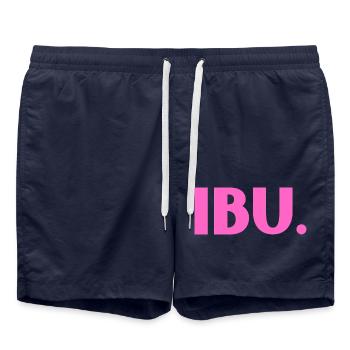 INDONET Ibu - Short de bain - bleu marine - Devant - AI Model Male 185 light (185cm)