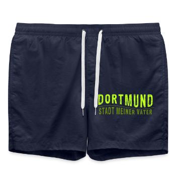 DORTMUND STADT MEINER VÄTER - Badeshorts - French Navy - Vorne - AI Model Male 185 light (185cm)