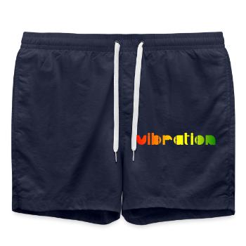 Vibration - Reggae - Badeshorts - French Navy - Vorne - AI Model Male 185 light (185cm)