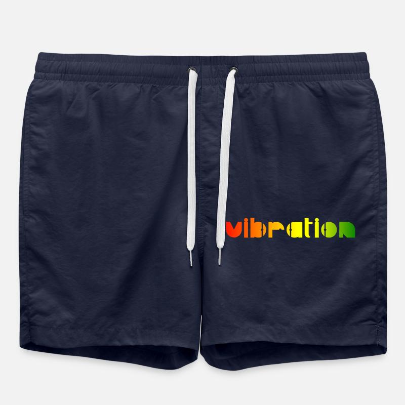 Vibration - Reggae - Swim Trunks - french navy
