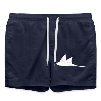 Eagle rays in flight mode - Swim Trunks - french navy - Front - AI Model Male 185 light (185cm)
