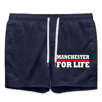 MANCHESTER - Short de bain - bleu marine - Devant - AI Model Male 185 light (185cm)