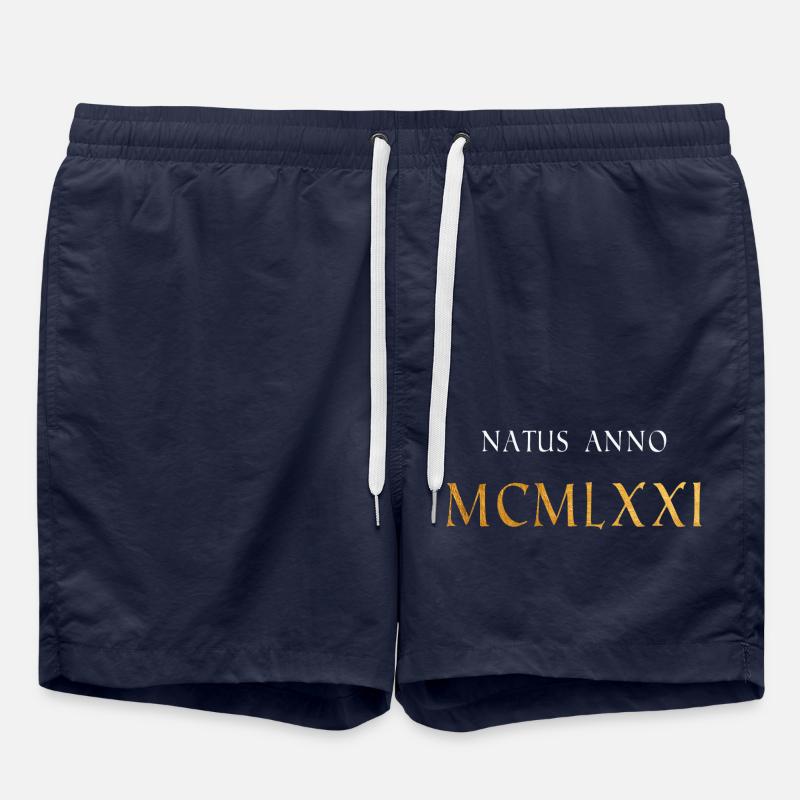 1971 MCMLXXI - Swim Trunks - french navy