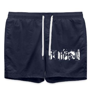 VTT Biker Outdoor Loup-garou - Short de bain - bleu marine - Devant - AI Model Male 185 light (185cm)
