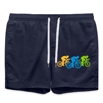 Fahrrad Team Triathlon - Badeshorts - French Navy - Vorne - AI Model Male 185 light (185cm)