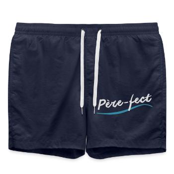 Père'fect - Short de bain - bleu marine - Devant - AI Model Male 185 light (185cm)