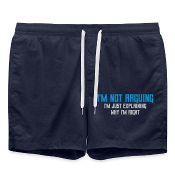 I m not arguing - Swim Trunks - french navy - Front - AI Model Male 185 light (185cm)