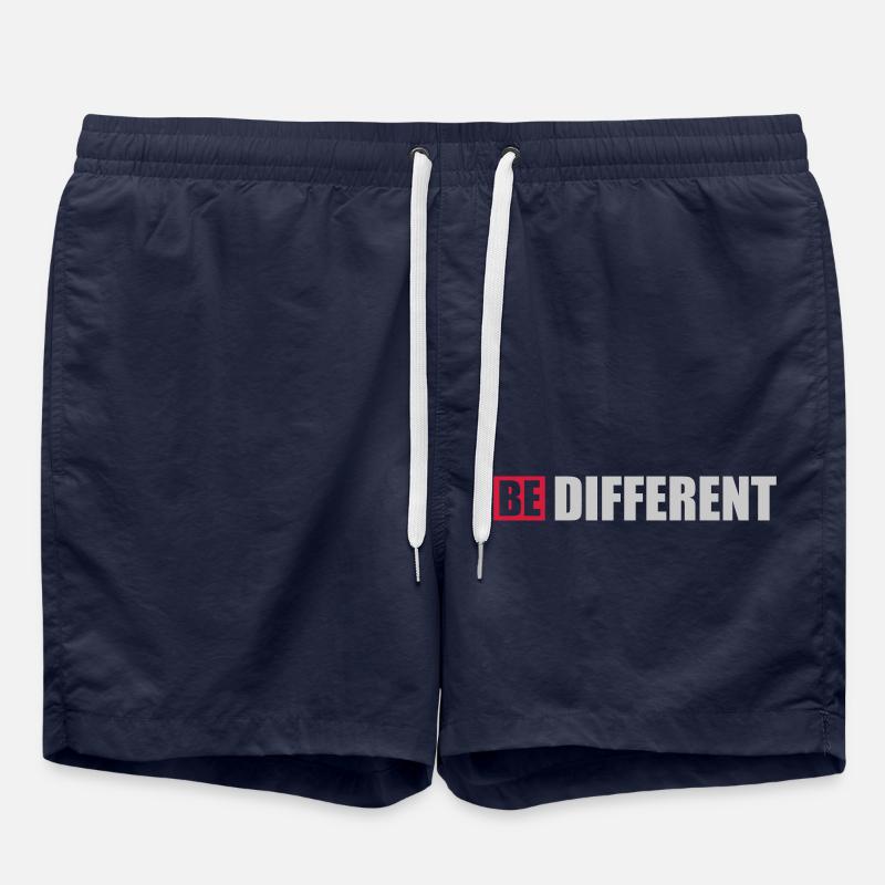 Be different Logo Design - Badeshorts - French Navy