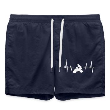 Quad ATV Offroad Quad Rider Heartbeat - Swim Trunks - french navy - Front - AI Model Male 185 light (185cm)