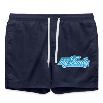 you would understand quote - Swim Trunks - french navy - Front - AI Model Male 185 light (185cm)