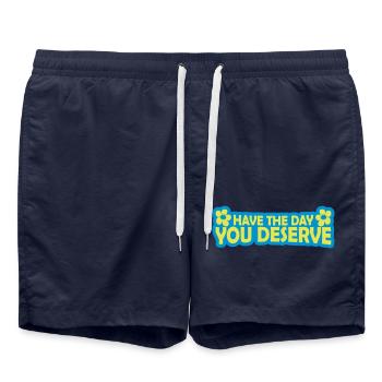 the day you deserve - Badeshorts - French Navy - Vorne - AI Model Male 185 light (185cm)