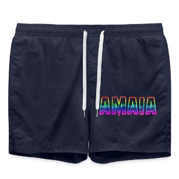 amaia rs arc-en-ciel - Short de bain - bleu marine - Devant - AI Model Male 185 light (185cm)