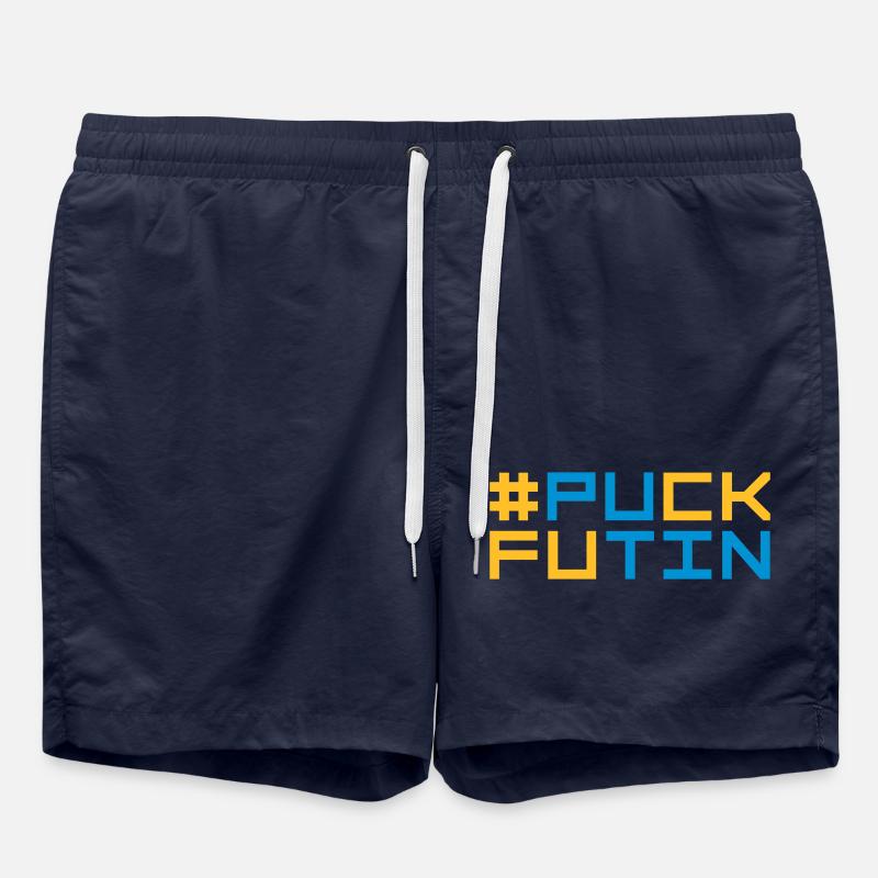 puck futin Logo Design - Badeshorts - French Navy