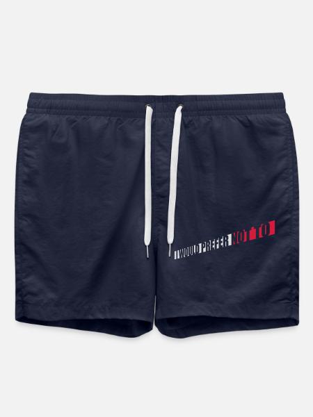 I prefer not to - Swim Trunks - french navy
