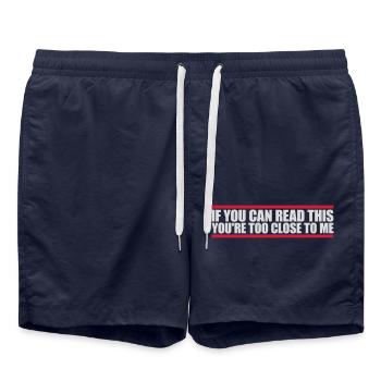 trop près de moi - Short de bain - bleu marine - Devant - AI Model Male 185 light (185cm)