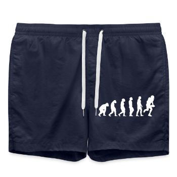 Football coach Football fan American football - Swim Trunks - french navy - Front - AI Model Male 185 light (185cm)
